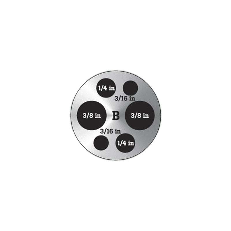 B Insert Model 9190-INSB for 9190A Ultra-Cool Field Metrology Wells, Imperial Comparison Holes